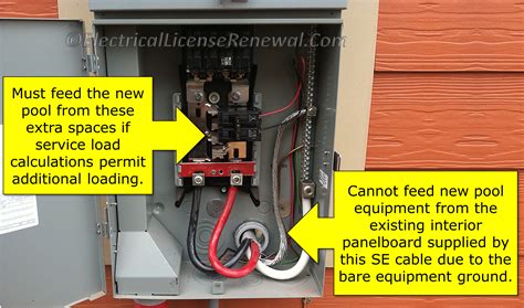 swimming pool branch circuit wiring